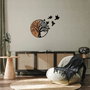 Wallity Tree And Birds - 322 Escultura de Pared Negro y Nogal